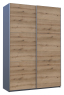 Шафа-купе двохдверна Doros G-Caiser 160х60х240 см Графіт/Дуб евок (DRS-011039)