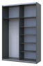 Шафа-купе двохдверна Doros G-Caiser 160х60х240 см Графіт (DRS-011035)