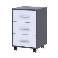 Тумба офісна Doros Т3 43х42х66,4 см Графіт/Білий (DRS-011399)