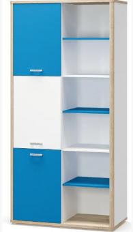 Книжный шкаф ЛЕО синий