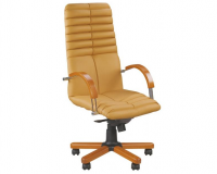 Кресло для руководителя GALAXY wood chrome