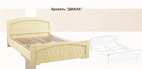 Ліжко ДІАНА 1600*2000