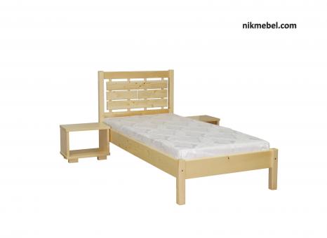 Ліжко односпальне Л-119 - натуральний
