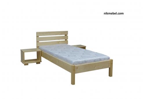 Ліжко односпальне Л-141 - натуральне.
