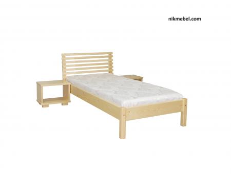 Ліжко односпальне Л-142 - натуральне.