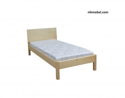 Ліжко односпальне Л-143 - натуральне.