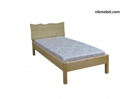 Ліжко односпальне Л-144 - натуральне.