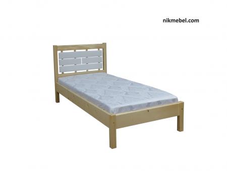Ліжко односпальне Л-146 - натуральне.