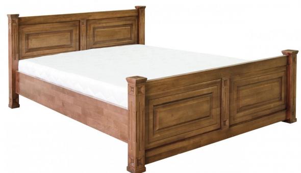Ліжко дерев'яне 1600 МІЛЕНІУМ горіх