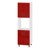 Пенал 600/Н77-600 МОДЕРН - красный + белый