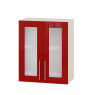 В600/ВВ06-600 сушка/витрины МОДЕРН - красный + дуб молочный
