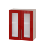 В600/ВВ06-600 сушка/витрины МОДЕРН - красный + сонома