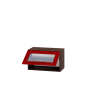 В600/ВВ09-600 витрина МОДЕРН - красный + венге темный