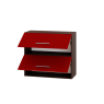 В800/В14-800 МОДЕРН - червоний + темний венге
