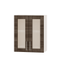 В600 сушка/вітрина ОПТІМА - шамоні темний + білий