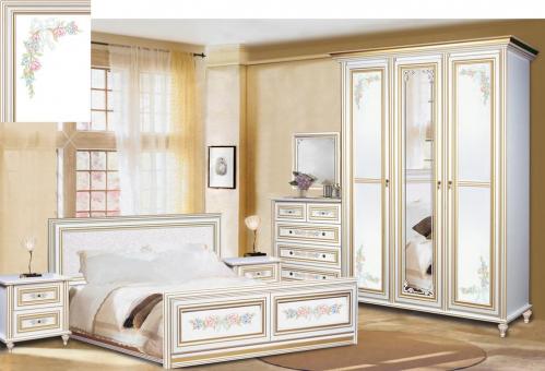 Спальня варіант №2 ПРИНЦЕСА - білий, золото
