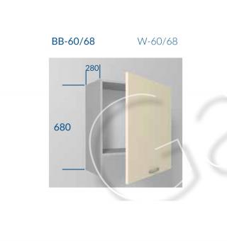 ВВ-60/68 ГЛАМУР ПРЕМЬЕР - шкаф навесной под вытяжку 