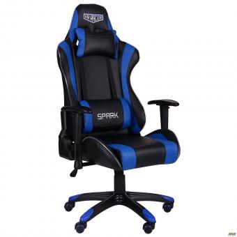 Кресло VR RACER SPARK BLUE - черный, синий
